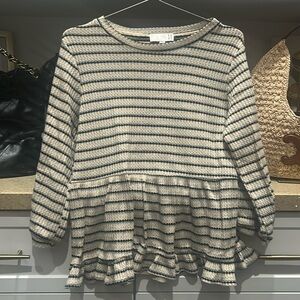 Baby doll long sleeve top